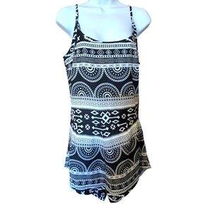 LAGACI backless summer romper  w/tieback & elastic waist w/zipper NWT/XL